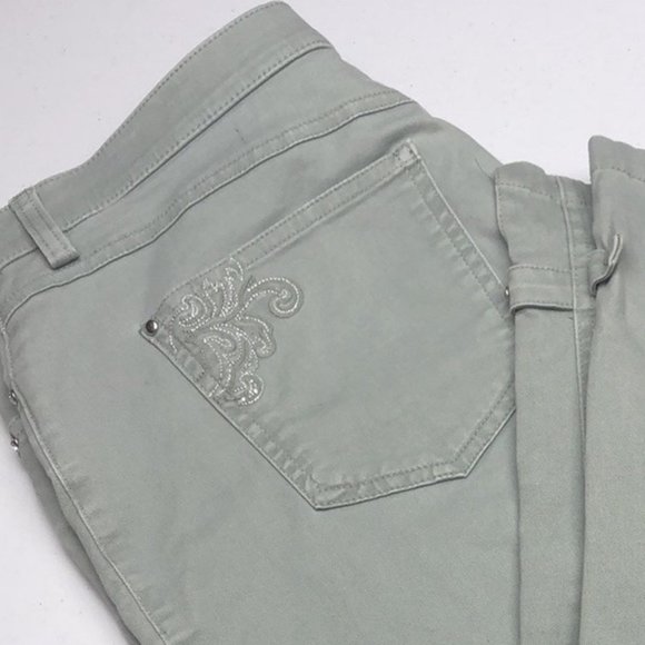 LIKE NEW HAGGAR GRAY/GREEN COTTON CROP 10/30x26 😎 - Picture 13 of 15